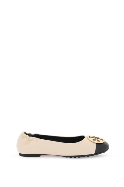 Tory Burch Claire Ballerinas In Nappa Leather In Multi