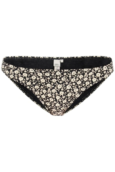 Tory Burch Floral Bikini Bottom In Black