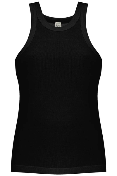 Totême Woman Black Tank Tops