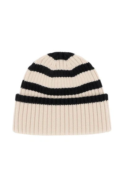 Totême Signature Stripe Wool Beanie In Multicolor