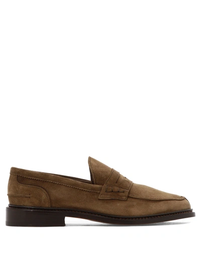 Tricker's Adam Suede Loafers In Brown