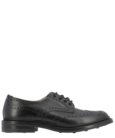 Tricker's Mens Black Lace-up Shoes In Brown