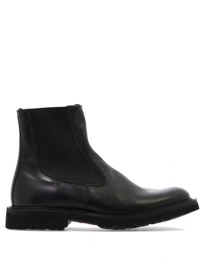 Tricker's "stephen" Chelsea Boots In Black