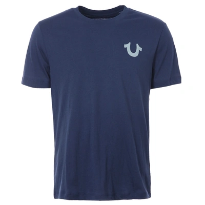 True Religion Frame Logo T Shirt Blue