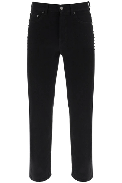 Valentino Black Untitled Studs Jeans Men