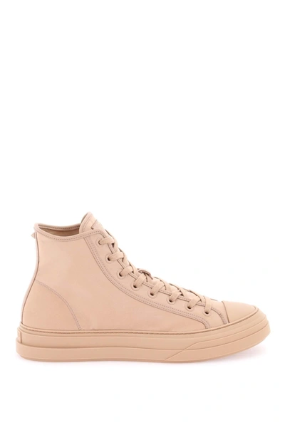 Valentino Garavani High-top Lace-up Sneakers In Rose Cannelle