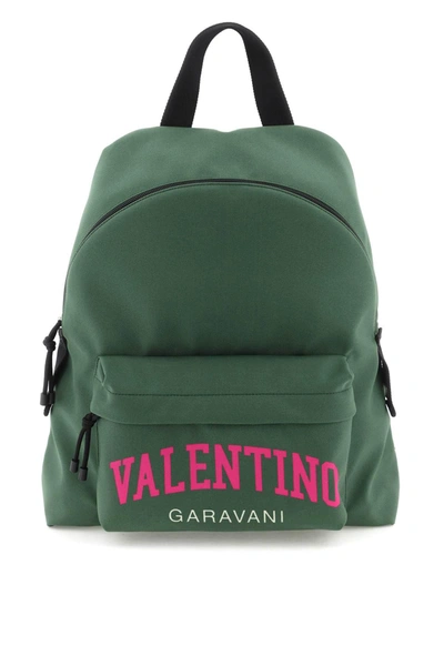 Valentino Garavani 'university' Nylon Backpack In Green