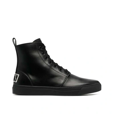 VALENTINO GARAVANI VALENTINO GARAVANI VALENTINO GARAVANI LEATHER LOGO BOOTS