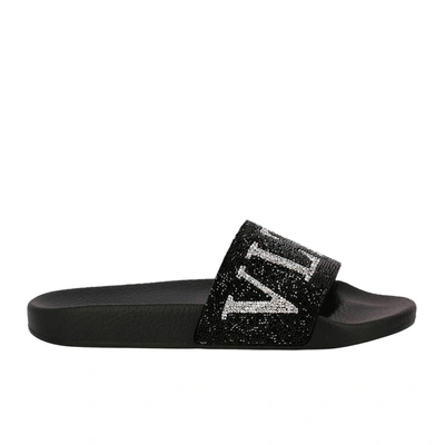 Valentino Garavani Valentino Vltn Slides In Black