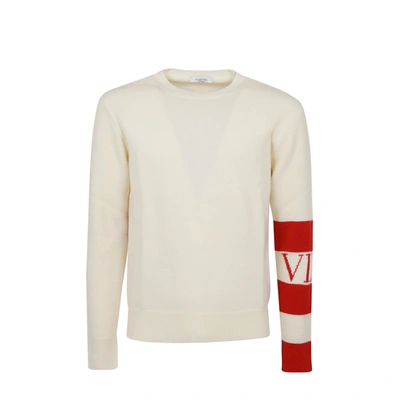 Valentino Berger Wool Jumper In Grey