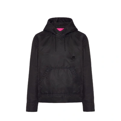 Valentino Hoodded Jacket In Black