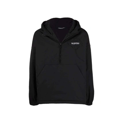 Valentino Logo Field Jacket In Black | ModeSens