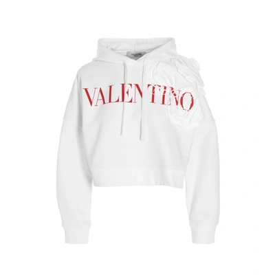 Valentino Logo Sweatshirt In White