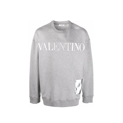 Valentino Logo Sweatshirt In Grey