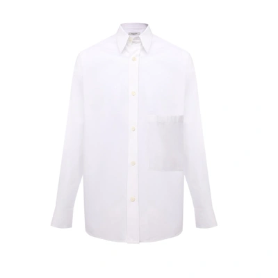 Valentino Oversized Cotton Shirt In White