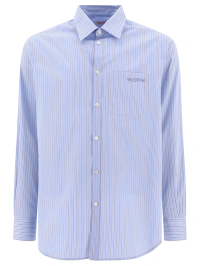 Valentino Shirt  Men Color Gnawed Blue