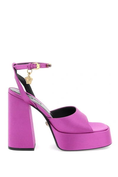 Versace Aevitas Sandals In Beach Rose  Gold (purple)