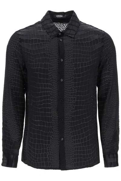 Versace mens cheap white shirt