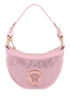 VERSACE VERSACE REPEAT MINI HOBO BAG WITH CRYSTALS