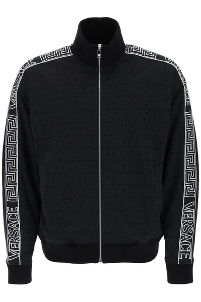 VERSACE VERSACE TECHNO VERSACE ALLOVER TRACK SWEATSHIRT