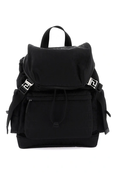 Versace Allover Neo Nylon Backpack