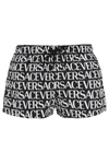 Versace Logo-print Swim Shorts In Multicolor