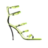 Versace Pin-point Sandals In Yellow