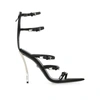 Versace Pin-points Sandals In Blackpalladium