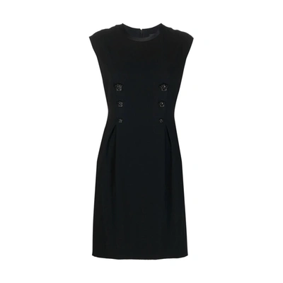 Versace Sleeveless Dress In Black