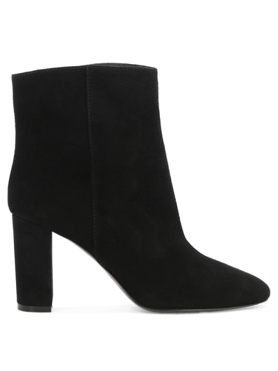 Via Roma 15 Women's "camoscio" Ankle Boots In Black