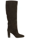Via Roma 15 Suede Heeled Boots