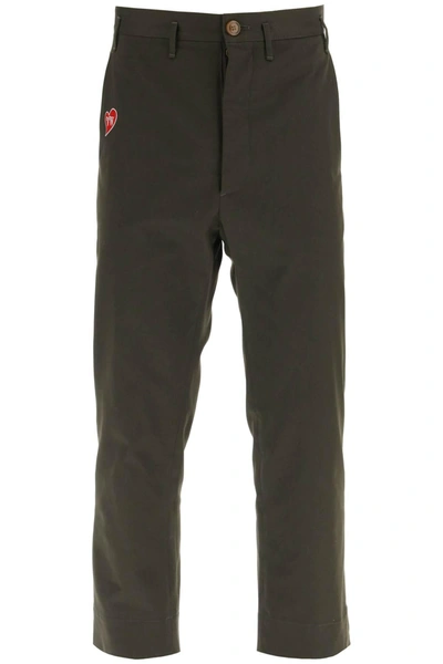 Vivienne Westwood Cropped Cruise Trousers In Green
