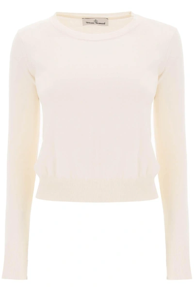 Vivienne Westwood Embroidered Logo Pullover In White