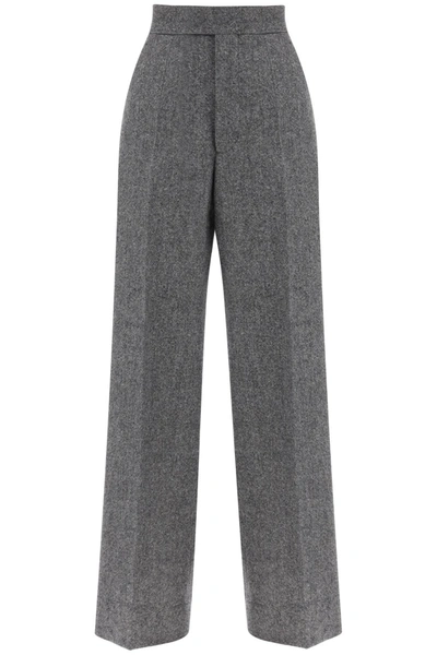 Vivienne Westwood Tailored Straight Wool Pants In Grey