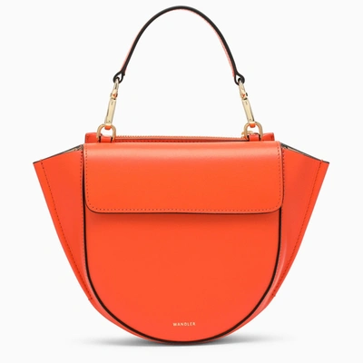 Wandler Mini Hortensia Leather Tote Bag In Orange