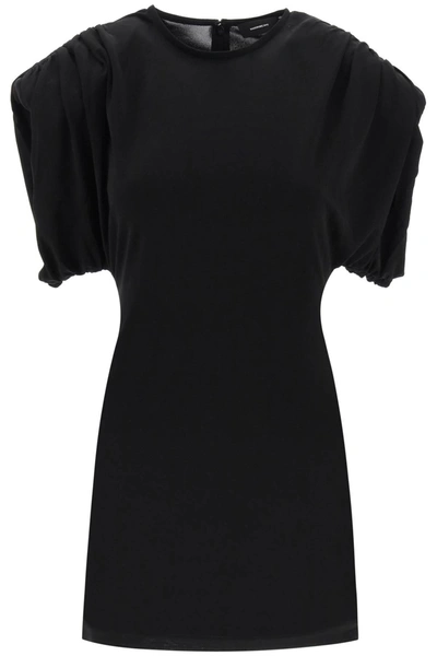 Wardrobe.nyc Mini Sheath Dress With Structured Shoulders In Black