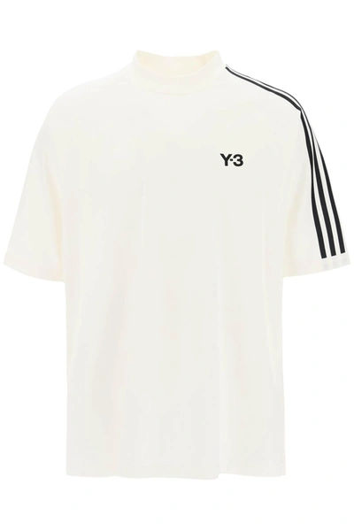 Y-3 Y 3 3 Stripes Crew Neck T Shirt