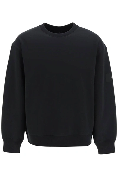 Y-3 Logo Detail Crewneck Sweatshirt In Black