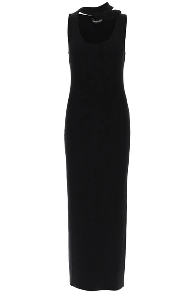 Y/project Classic Triple Collar Knit Tank Dress In Black