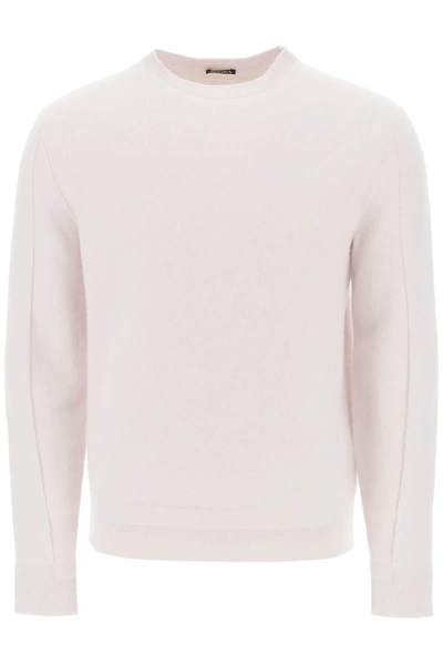Zegna Wool Cashmere Sweater In White