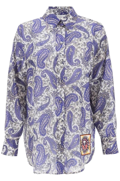 Zimmermann Devi Printed Silk Button-down Shirt In Multi-colored