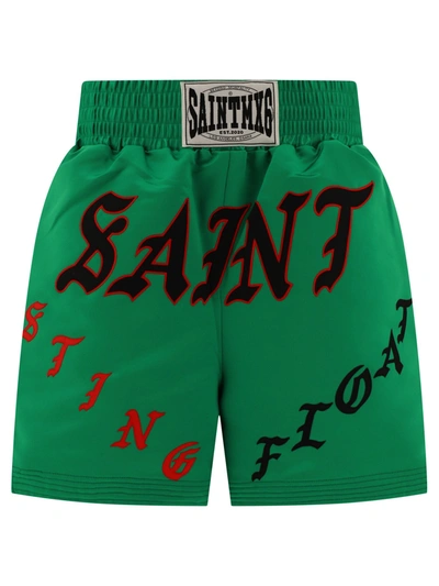 ©saint M×××××× Saint M×××××× "boxing" Shorts In Green