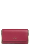 Kate Spade Cameron Wallet On A Chain In Red Sangria