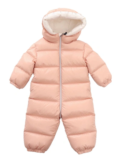 Moncler Baby Samian Padded Snowsuit In Pink