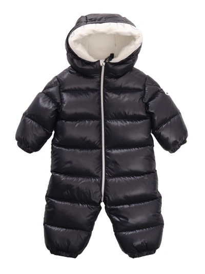 Moncler Baby Samian Padded Snowsuit In Blue