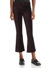 PAIGE CLAUDINE WOMENS VELVET STRETCH FLARED PANTS