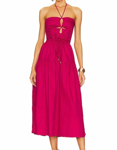 Karina Grimaldi Malwa Maxi Dress In Pink