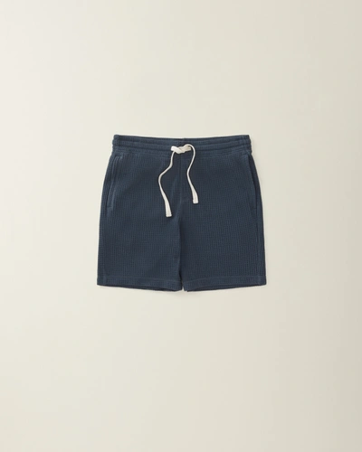 Upwest _cozy Up Waffle Short In Blue