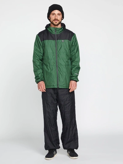 Volcom Mens Utility Puff Jacket - Military In Green