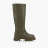 ALOHAS KATIUSKA KHAKI LEATHER HIGH BOOT